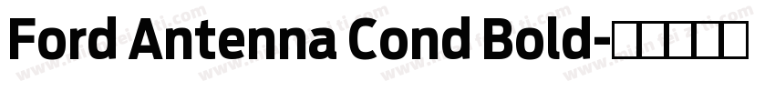 Ford Antenna Cond Bold字体转换